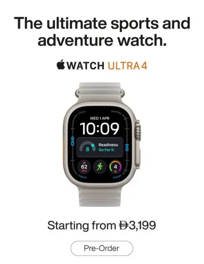 Sale On Apple Watch Ultra 4 ad catalog