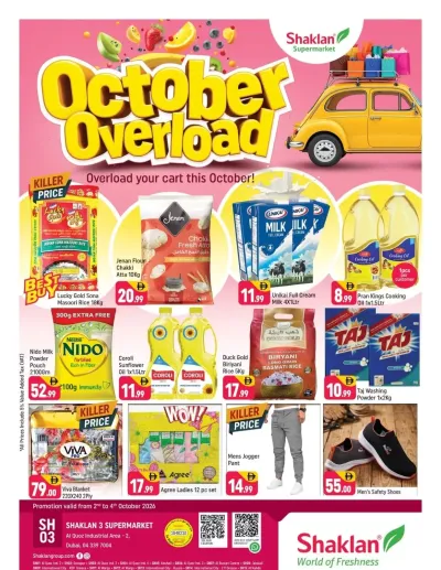 October Overload - Shaklan 3 Supermarket, Al quoz Ind 2 ad catalog