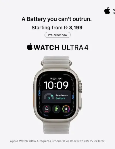 Sale On Apple Watch Ultra 4 ad catalog