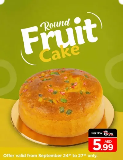 Round Fruit Cake ad catalog