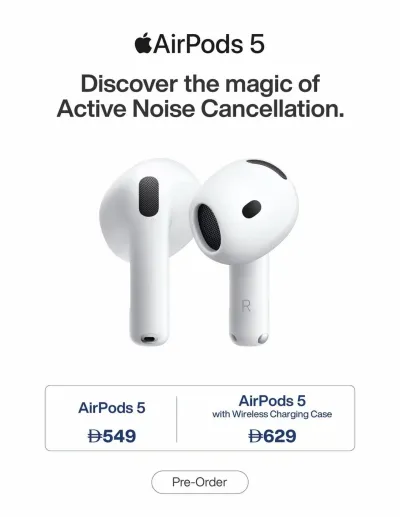 Sale On AirPods 5 ad catalog
