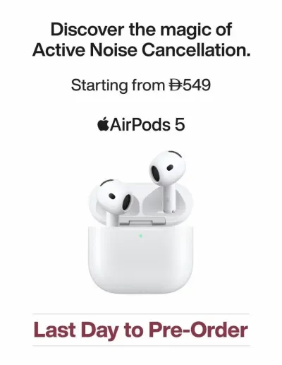 Sale On AirPods 5 ad catalog