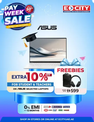 Sale On ASUS Laptops ad catalog