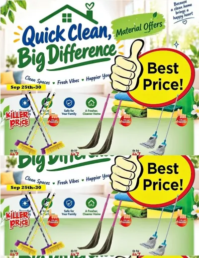 Quick Clean, Big Difference ad catalog