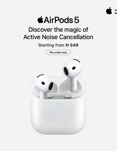 Sale On Apple AirPods 5 ad catalog