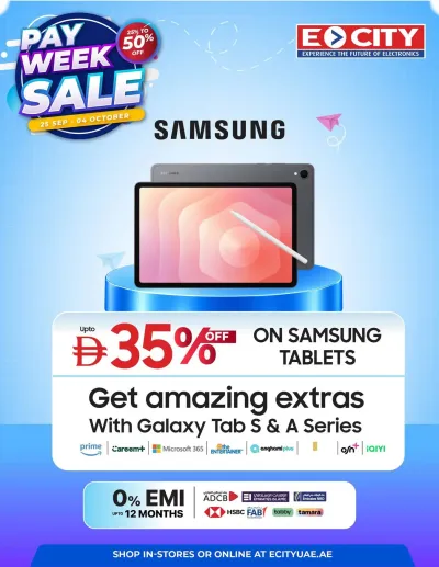 Sale On Samsung Galaxy Tabs ad catalog