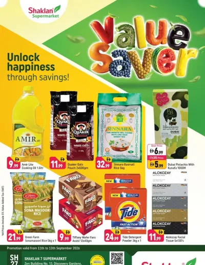 Value Saver - Shaklan 7 Supermarket, Zen Building, Jebel Ali ad catalog