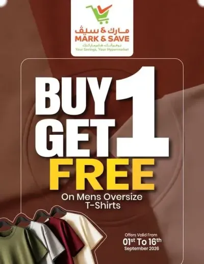 Buy 1 Get 1 Free ad catalog