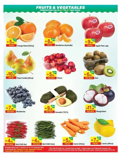 Fruits & Vegetables Deals ad catalog