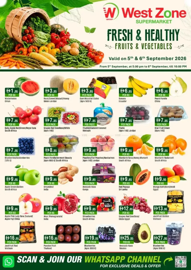 West Zone weekly ad Sep 4 – Sep 6, 2026 – page 1