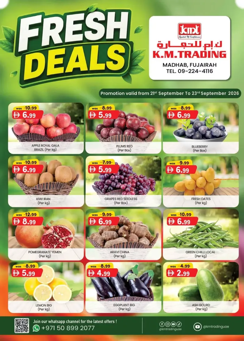 K.M. TRADING weekly ad Sep 21 – Sep 24, 2026 – page 1