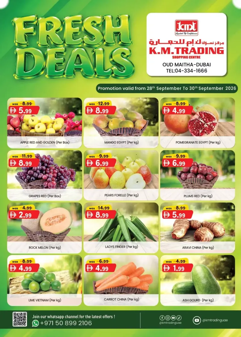 K.M. TRADING weekly ad Sep 28 – Oct 1, 2026 – page 1