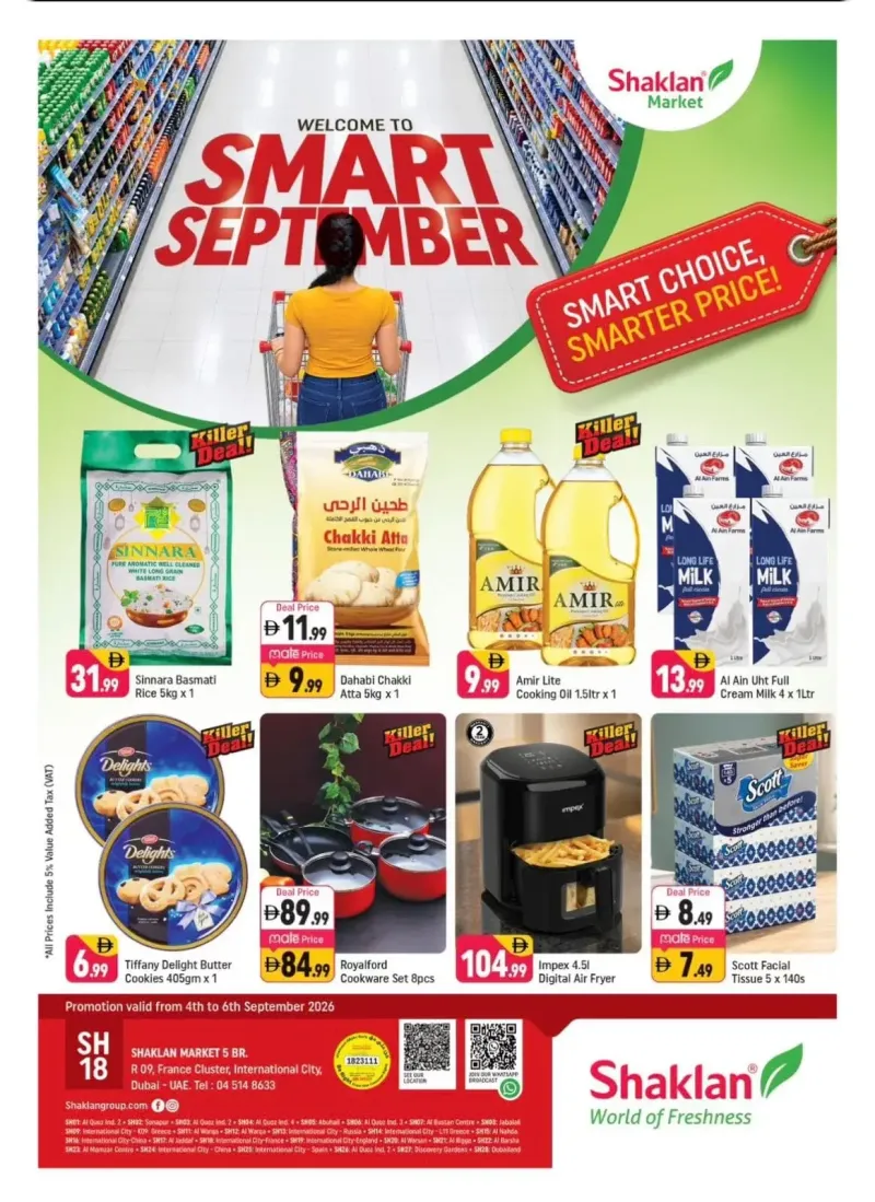Shaklan weekly ad Sep 4 – Sep 7, 2026 – page 1