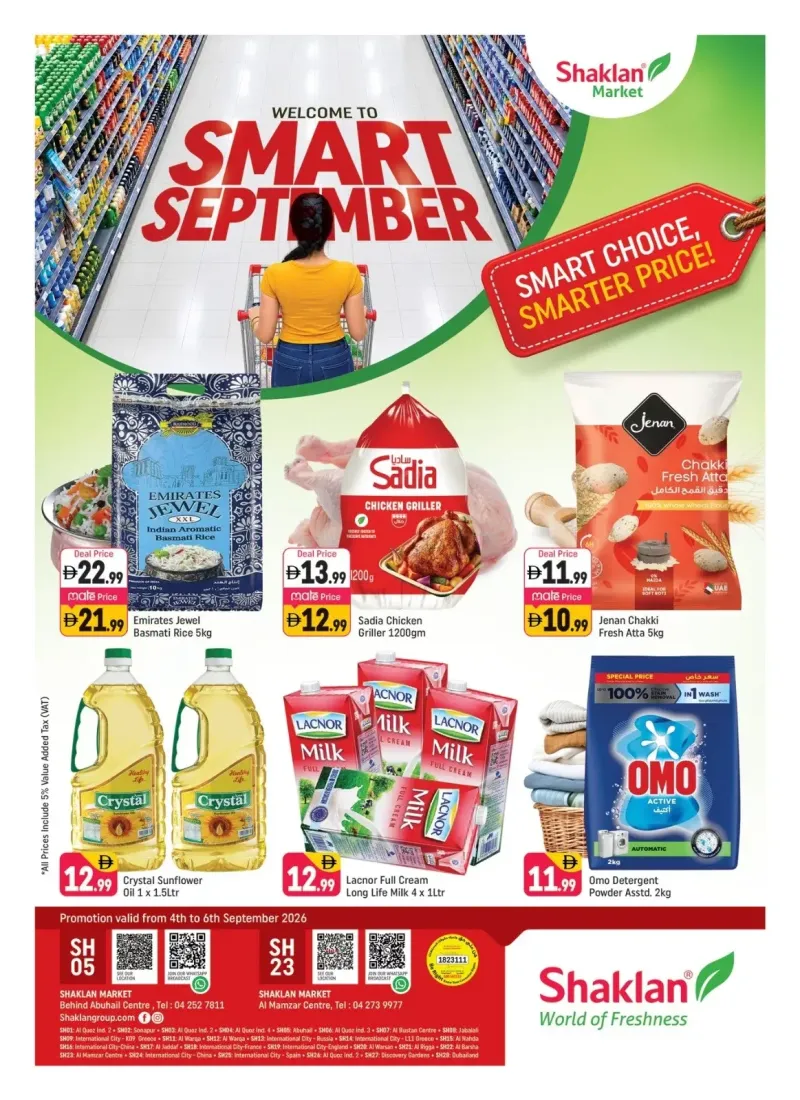 Shaklan weekly ad Sep 4 – Sep 7, 2026 – page 1