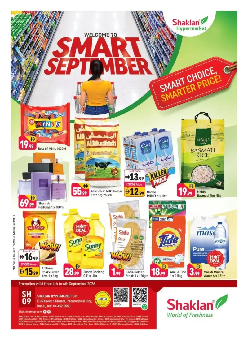 Shaklan weekly ad Sep 4 – Sep 7, 2026 – page 1