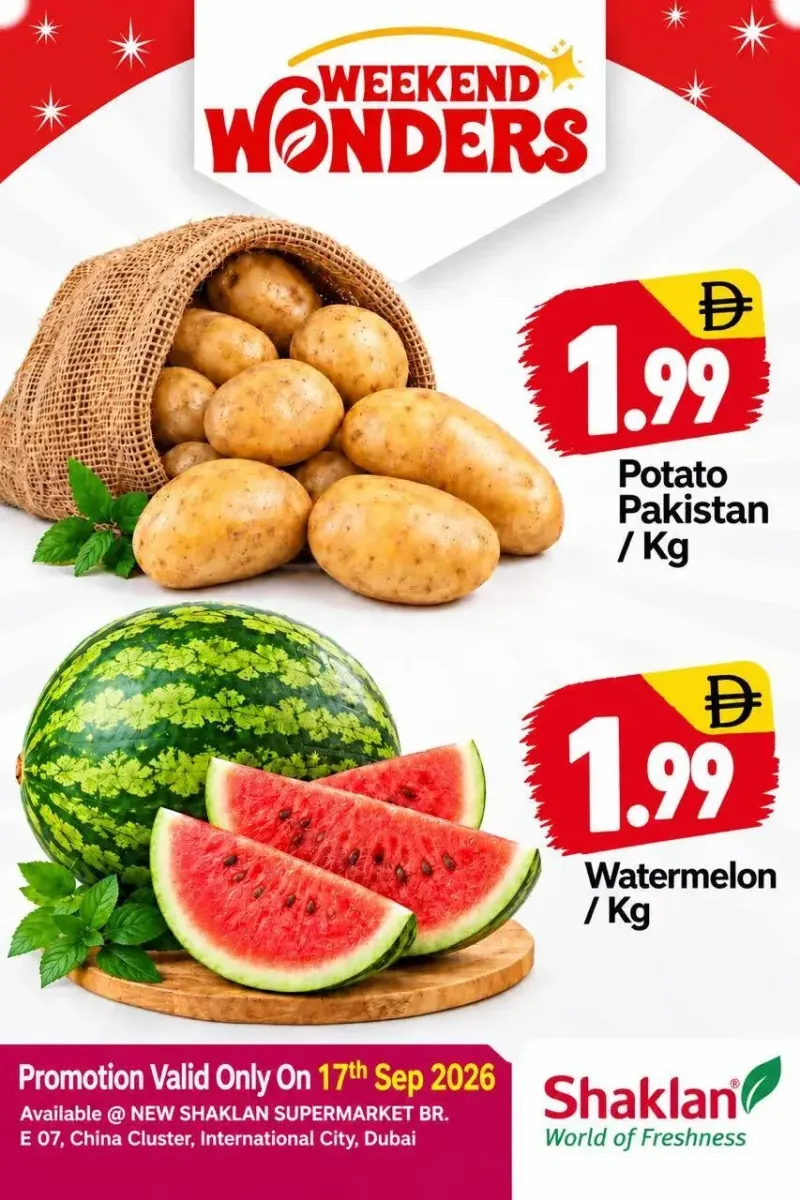 Shaklan weekly ad Sep 17 – Sep 18, 2026 – page 1