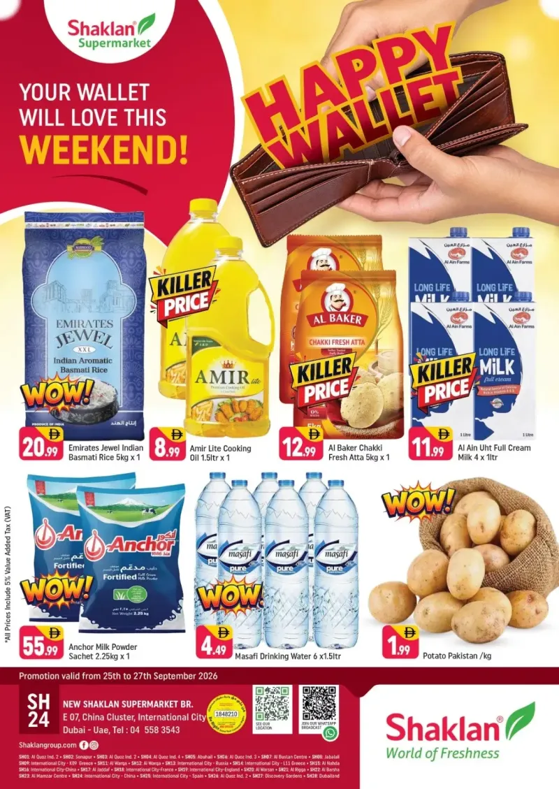 Shaklan weekly ad Sep 25 – Sep 28, 2026 – page 1