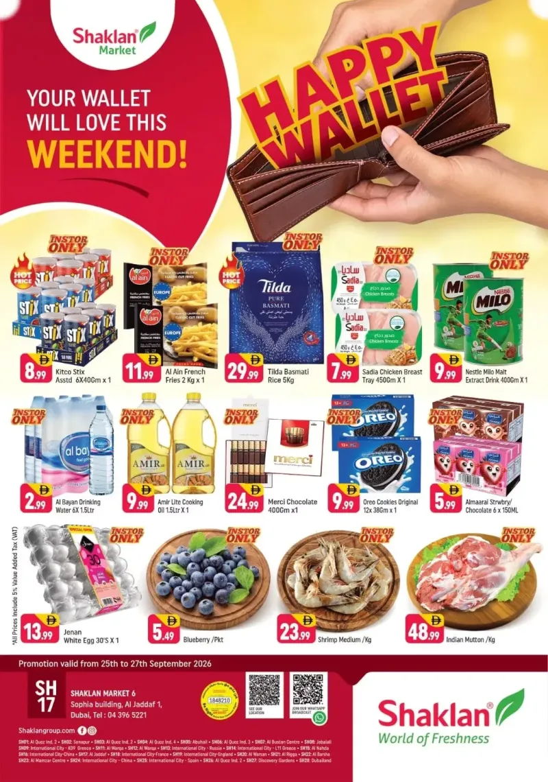 Shaklan weekly ad Sep 25 – Sep 28, 2026 – page 1