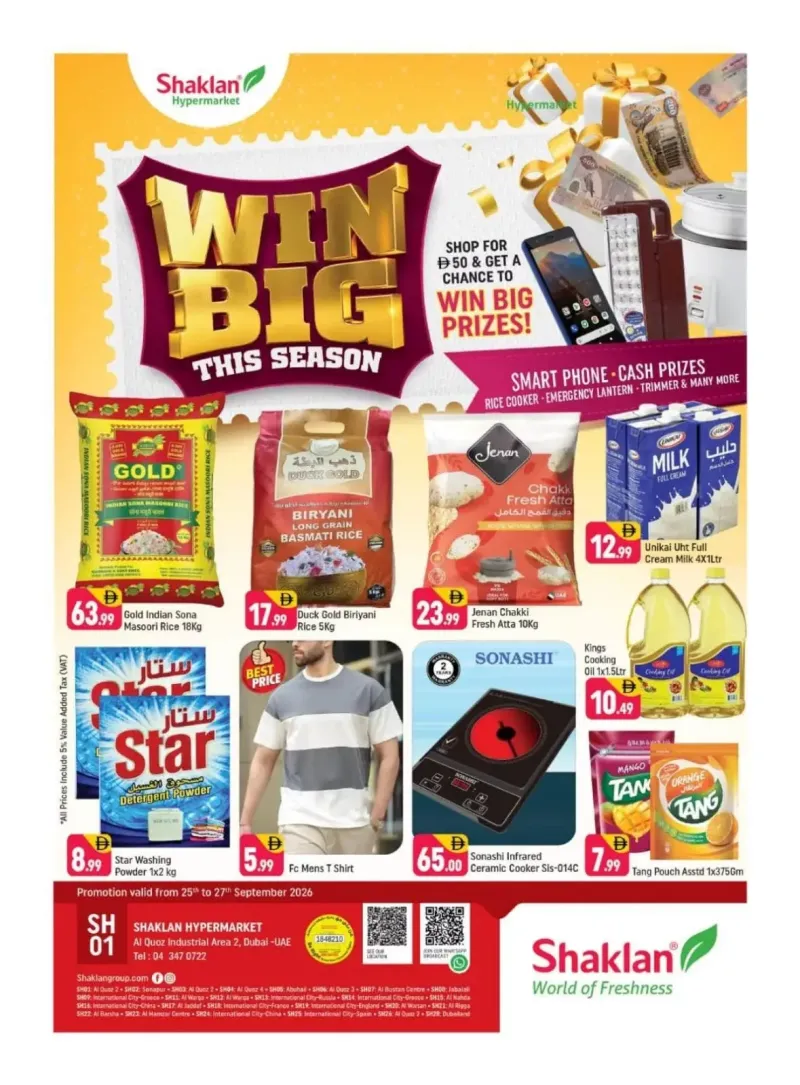Shaklan weekly ad Sep 25 – Sep 28, 2026 – page 1