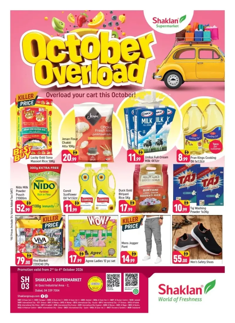 Shaklan weekly ad Oct 2 – Oct 5, 2026 – page 1