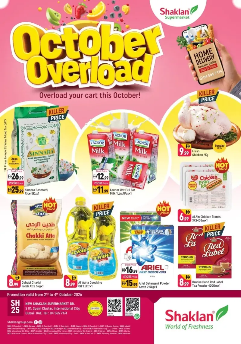 Shaklan weekly ad Oct 2 – Oct 5, 2026 – page 1