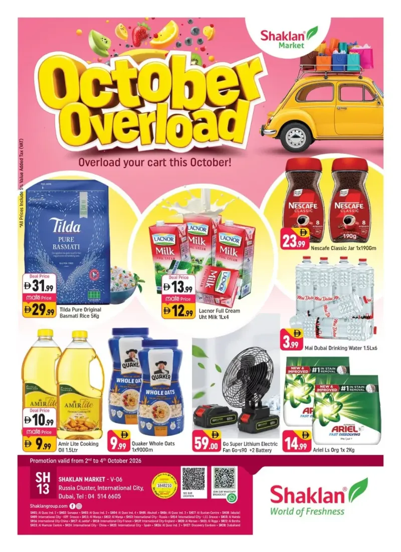 Shaklan weekly ad Oct 2 – Oct 5, 2026 – page 1