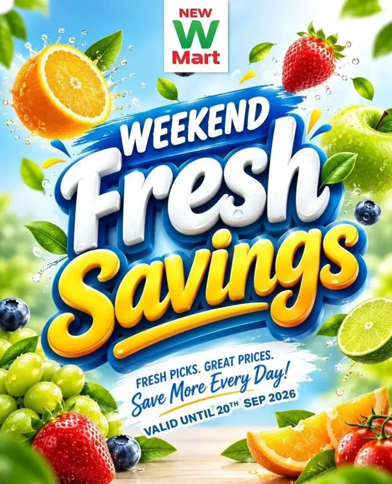 New W Mart weekly ad Sep 18 – Sep 21, 2026 – page 1