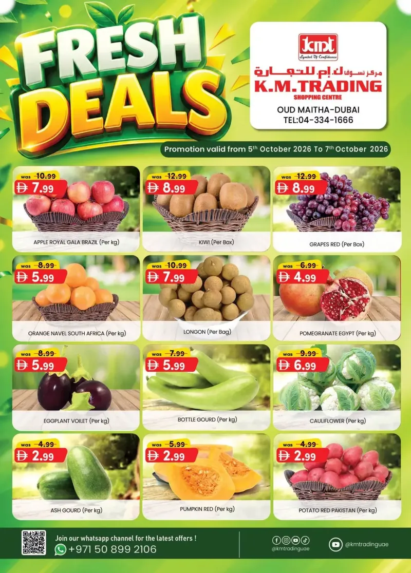 K.M. TRADING weekly ad Oct 5 – Oct 8, 2026 – page 1