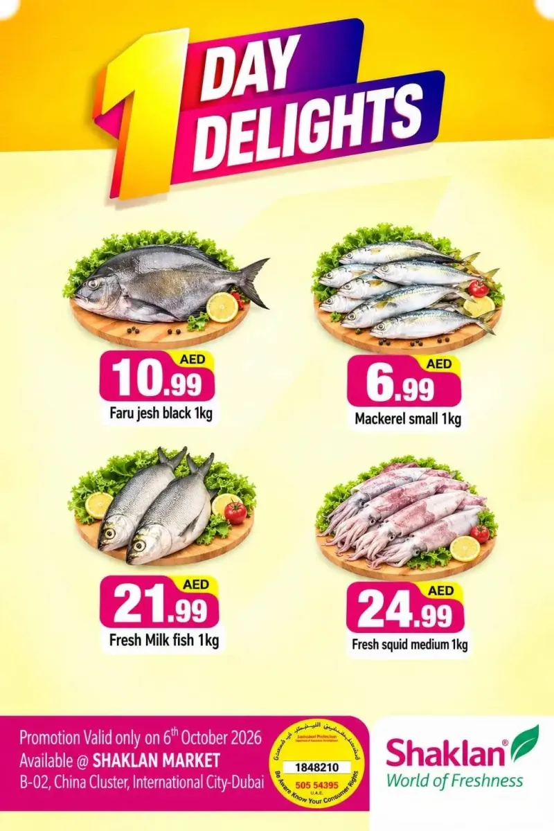 Shaklan weekly ad Oct 6 – Oct 7, 2026 – page 1