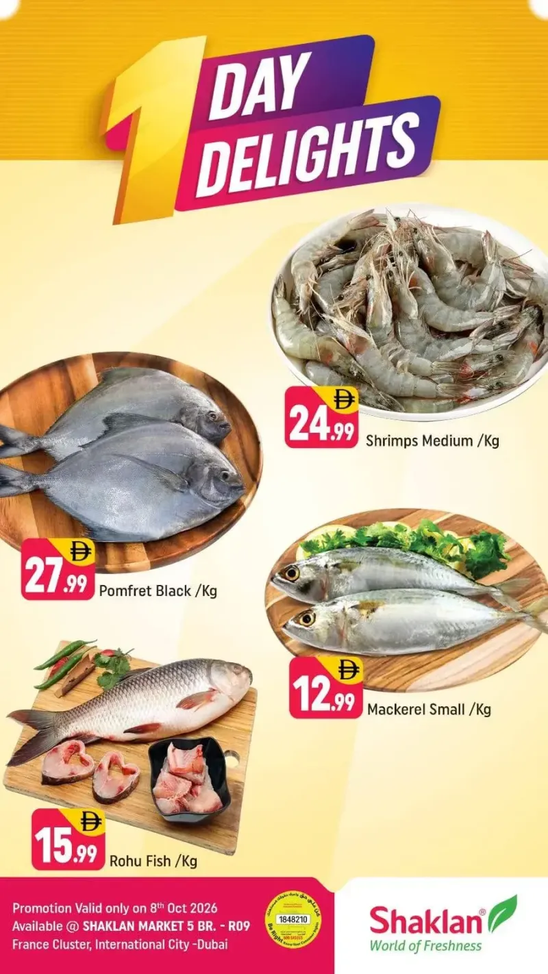 Shaklan weekly ad Oct 8 – Oct 9, 2026 – page 1