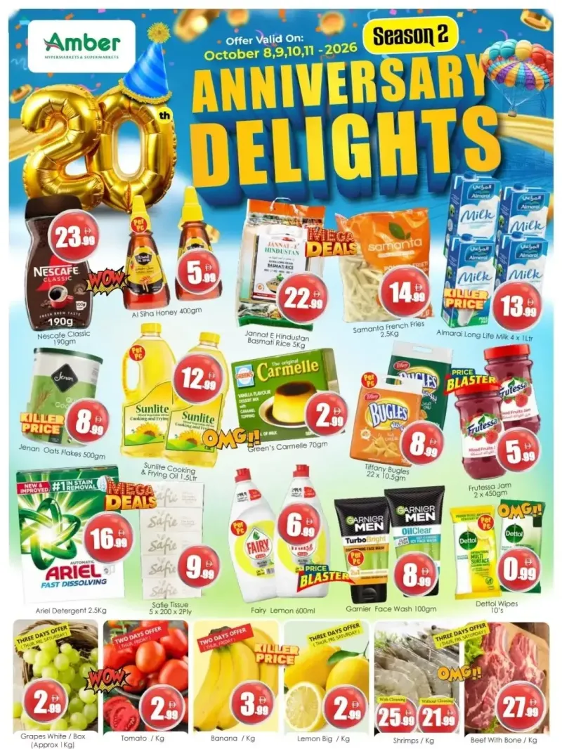 Amber weekly ad Oct 9 – Oct 12, 2026 – page 1
