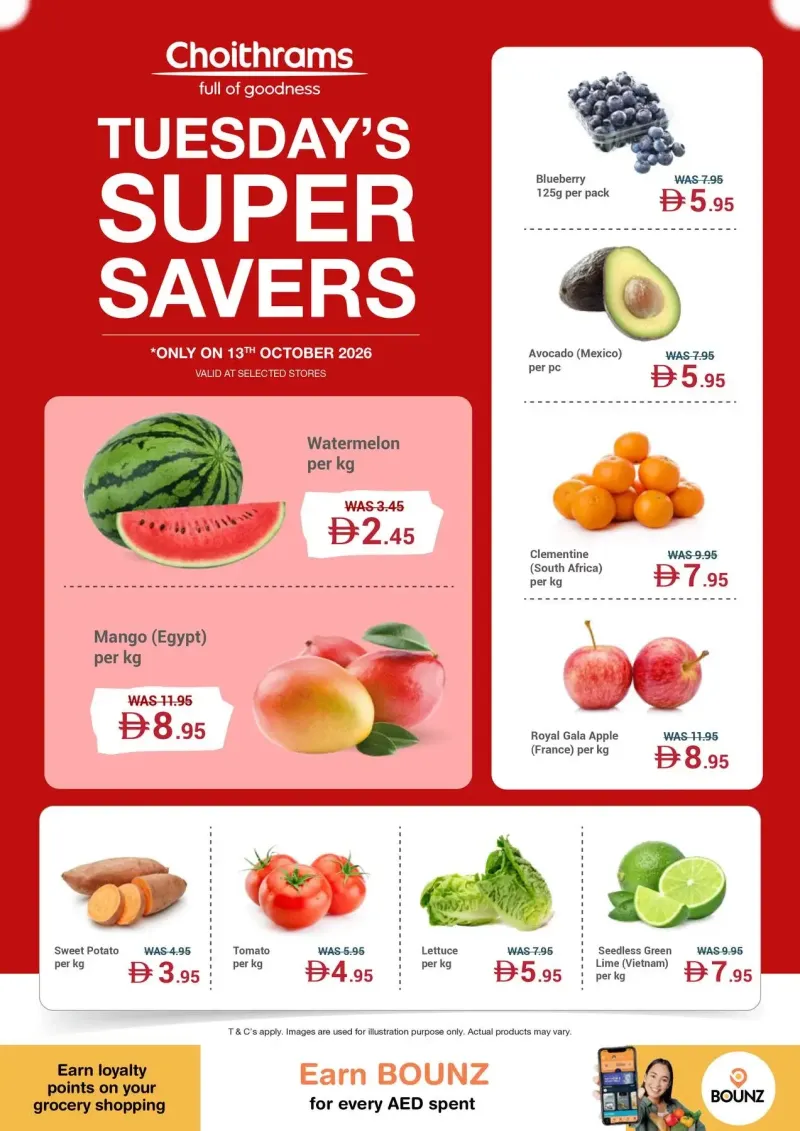 Choithrams weekly ad Oct 13 – Oct 14, 2026 – page 1