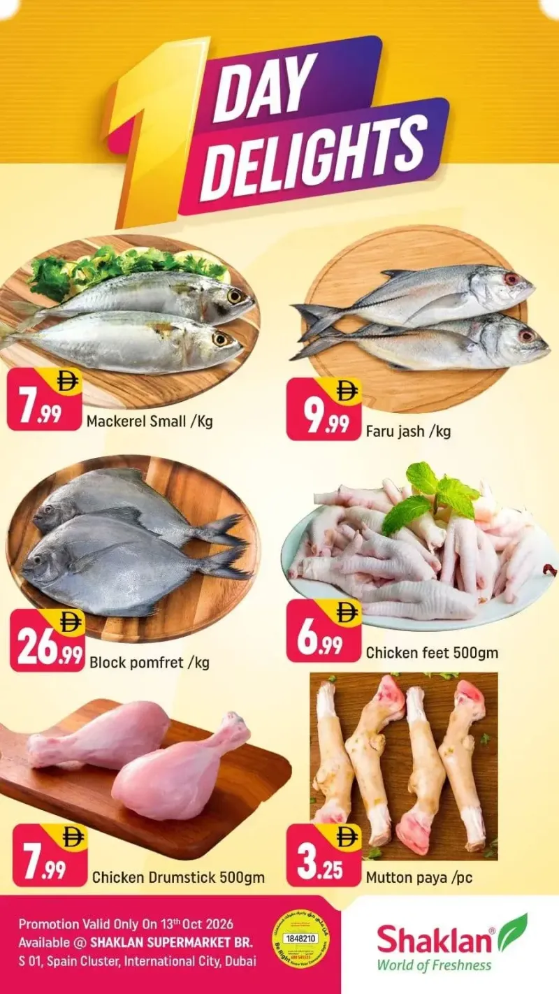 Shaklan weekly ad Oct 13 – Oct 14, 2026 – page 1