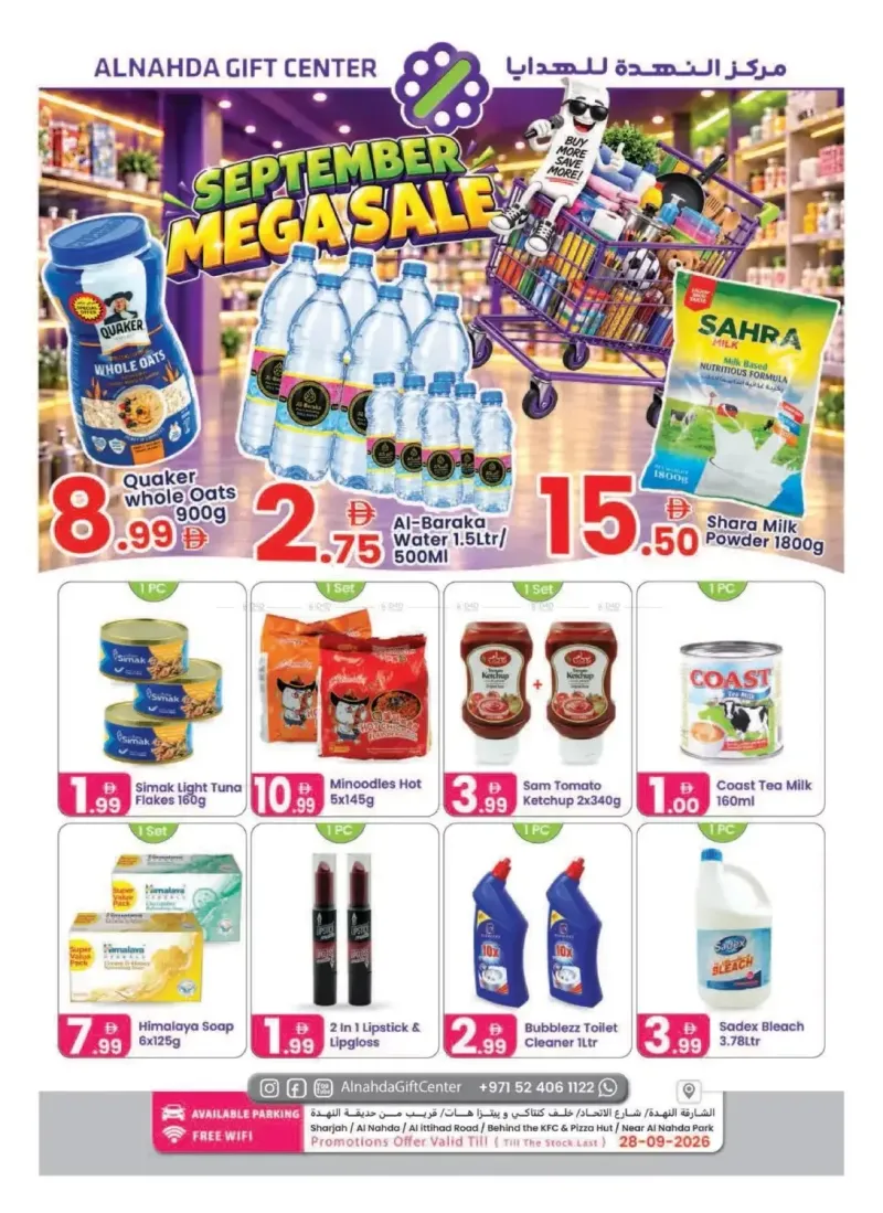 Al Nahda Gift Center UAE weekly ad Sep 10 – Sep 28, 2026 – page 1