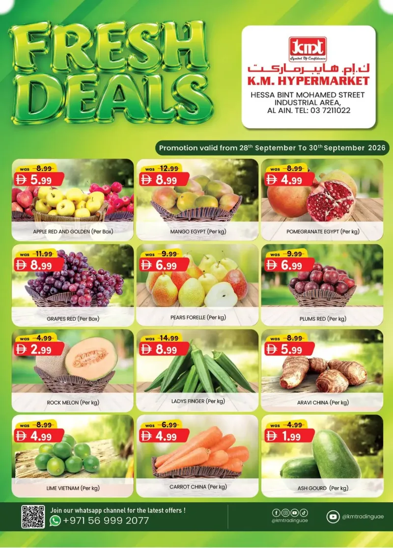 K.M. TRADING weekly ad Sep 27 – Sep 30, 2026 – page 1