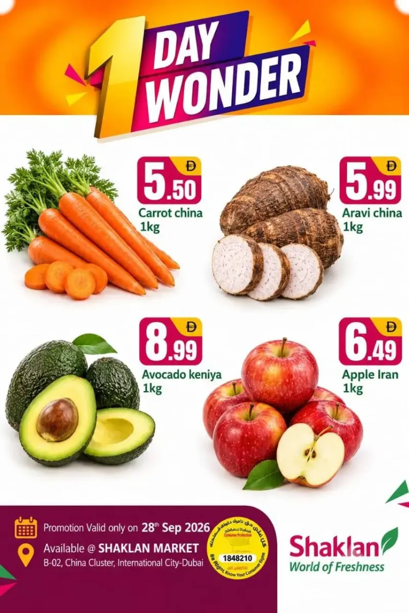 Shaklan weekly ad Sep 27 – Sep 28, 2026 – page 1