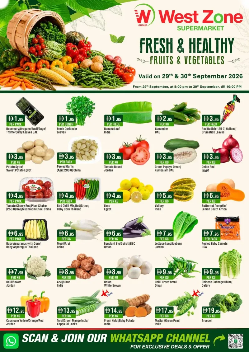West Zone weekly ad Sep 28 – Sep 30, 2026 – page 1
