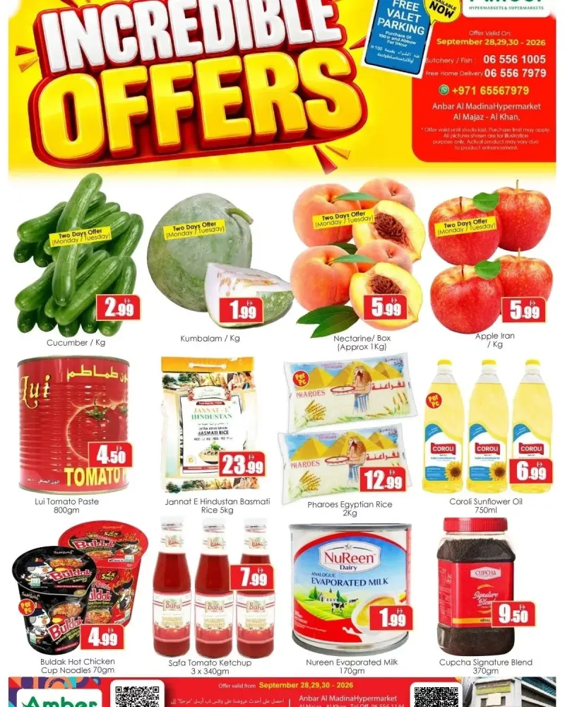Amber weekly ad Sep 28 – Sep 30, 2026 – page 1