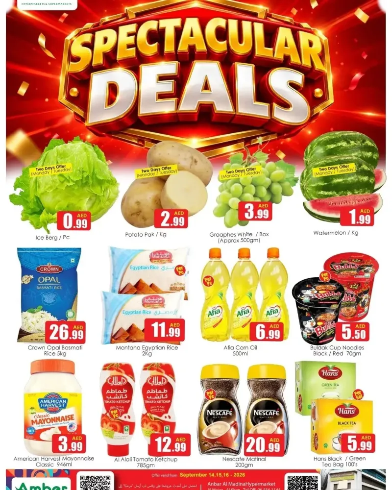 Amber weekly ad Sep 14 – Sep 16, 2026 – page 1