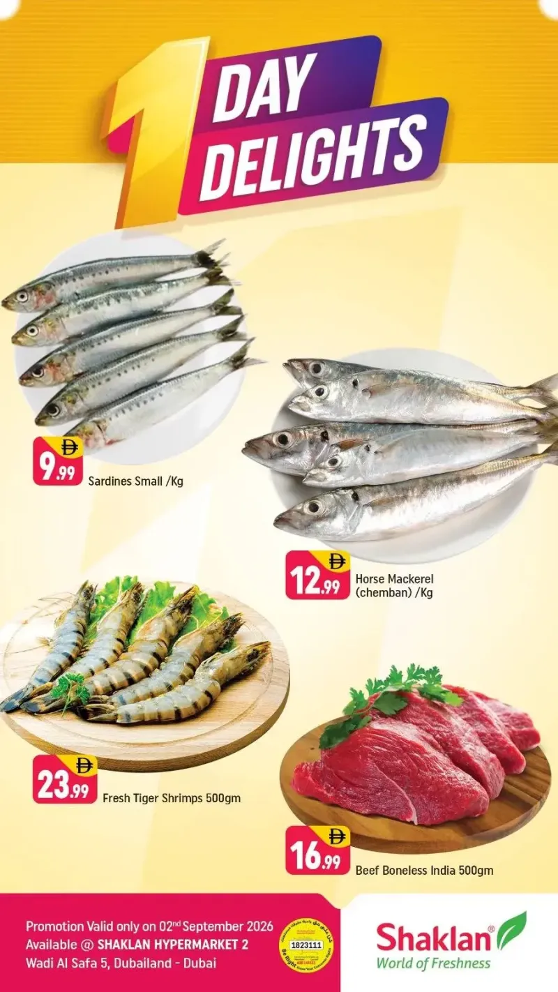 Shaklan weekly ad Sep 1 – Sep 2, 2026 – page 1