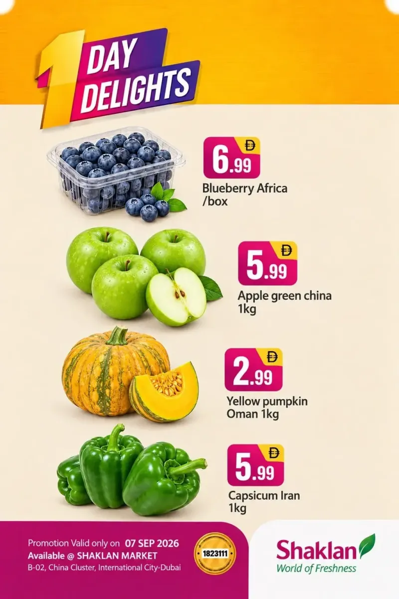 Shaklan weekly ad Sep 6 – Sep 7, 2026 – page 1