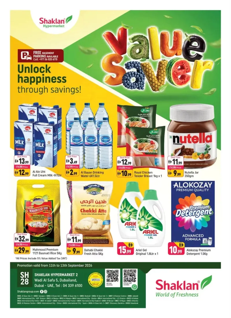 Shaklan weekly ad Sep 10 – Sep 13, 2026 – page 1