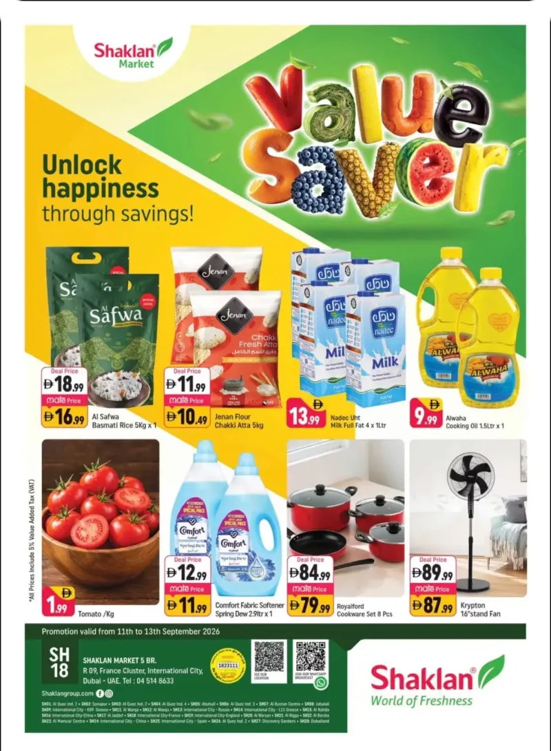 Shaklan weekly ad Sep 10 – Sep 13, 2026 – page 1