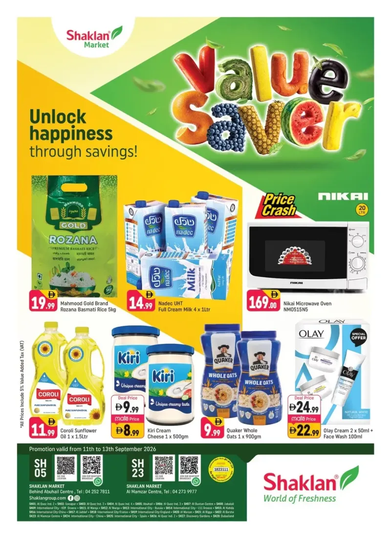 Shaklan weekly ad Sep 10 – Sep 13, 2026 – page 1