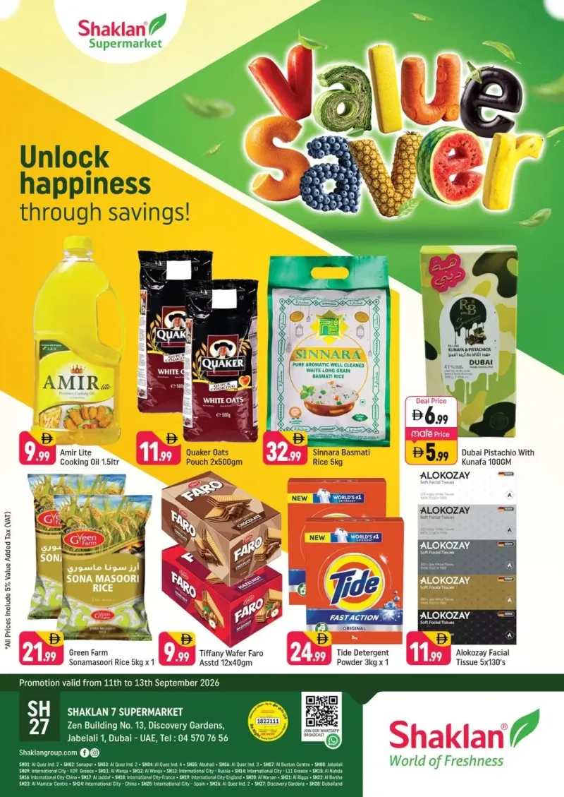 Shaklan weekly ad Sep 10 – Sep 13, 2026 – page 1