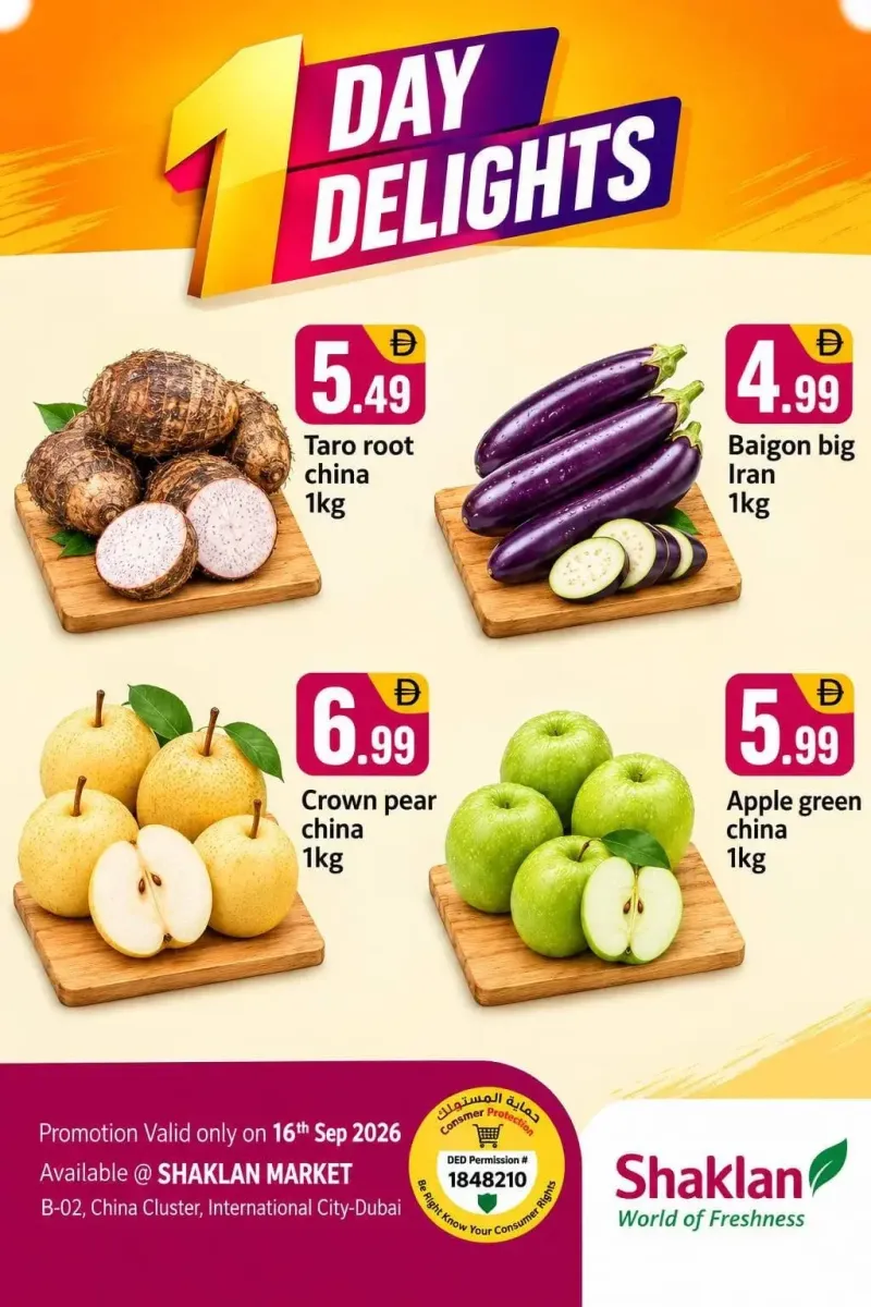Shaklan weekly ad Sep 15 – Sep 16, 2026 – page 1