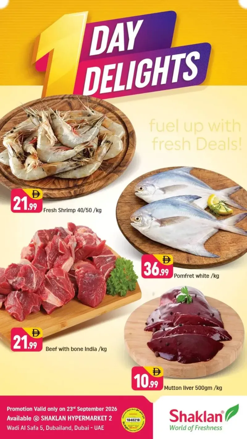 Shaklan weekly ad Sep 22 – Sep 23, 2026 – page 1