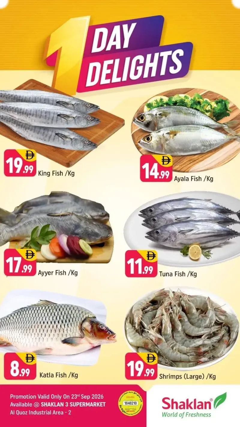 Shaklan weekly ad Sep 22 – Sep 23, 2026 – page 1