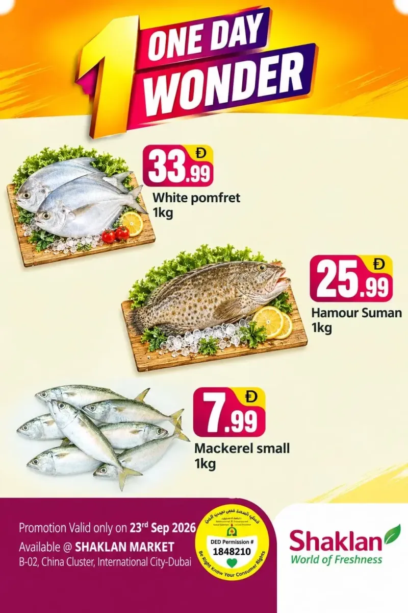 Shaklan weekly ad Sep 22 – Sep 23, 2026 – page 1