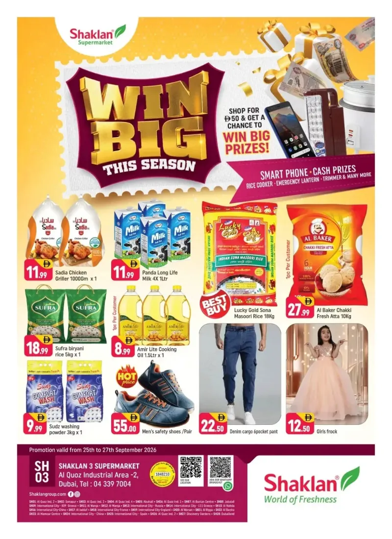 Shaklan weekly ad Sep 25 – Sep 27, 2026 – page 1